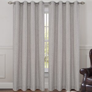 Solid Sheer Grommet Curtain Panels (Set of 2)