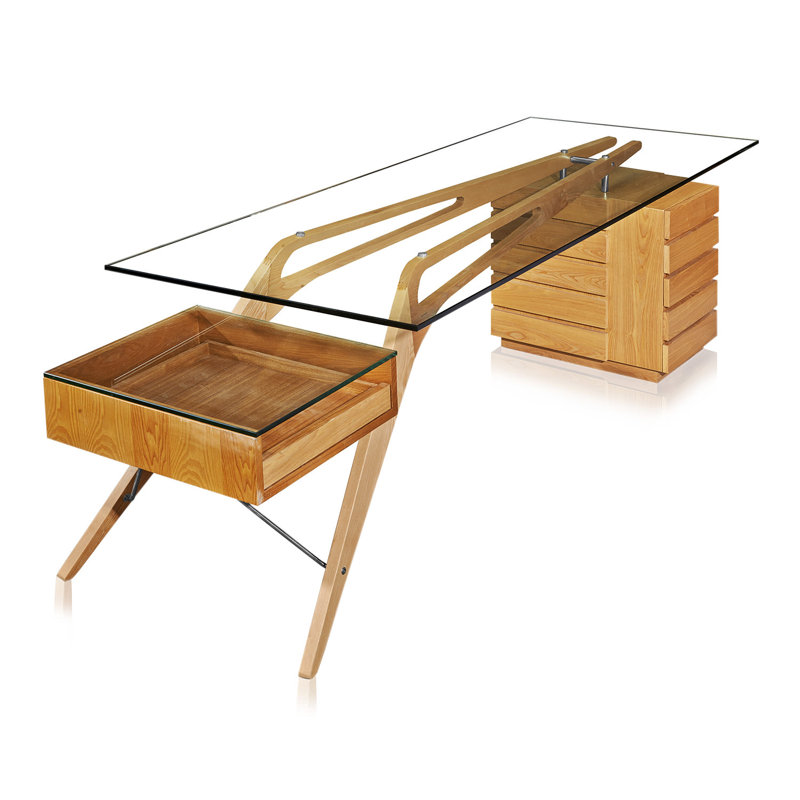 Kardiel Protractor Computer Desk & Reviews Wayfair