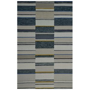 Hand-Woven Ivory/Rust Area Rug