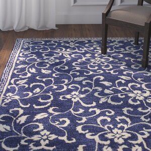 Georgianna Hand-Tufted Navy Area Rug