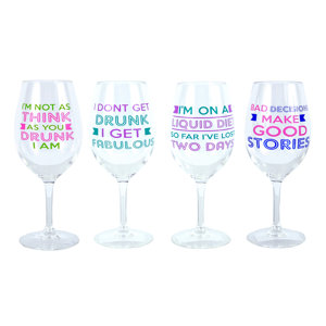 The Vineyard 4 Piece 20 oz. Wine Glass Set