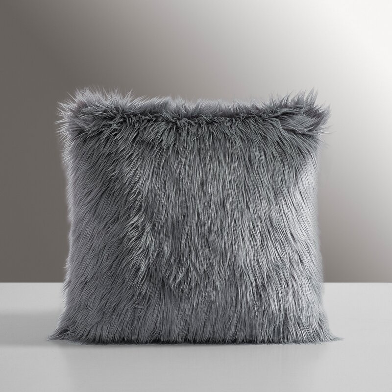 faux fur throw pillow covers