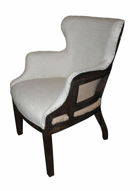 White x White Renson Barrel Chair & Reviews Wayfair