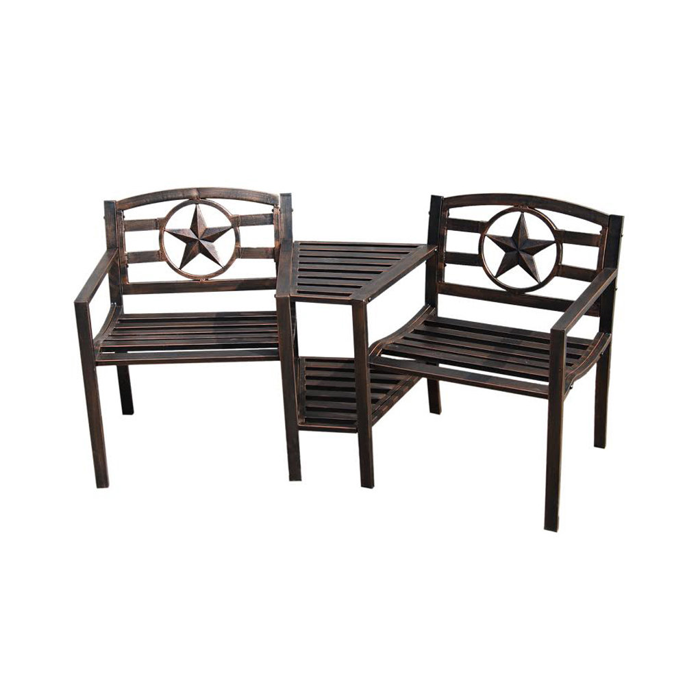 Piersurplus Jack And Jill Metal Tete A Tete Bench Reviews Wayfair