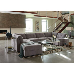 Modular Sectionals You Ll Love Wayfair Fowles Modular Sectional With Ottoman