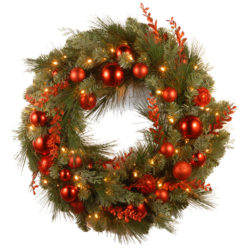 pre lit christmas mixed wreaths with battery operated white led lights - Pre Lit Battery Operated Christmas Wreath pre lit christmas mixed wreaths with battery operated white led lights - Pre Lit Battery Operated Christmas Wreath