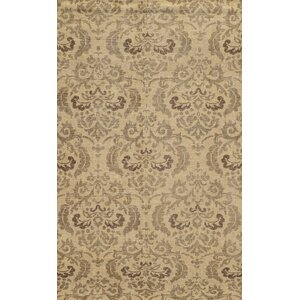 Almeria Hand-Knotted Ivory/Grey Area Rug
