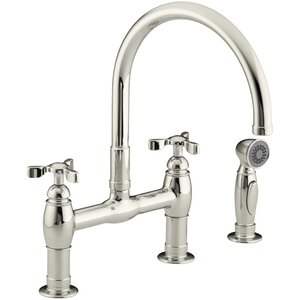 Parq Bridge Faucet with Side Spray