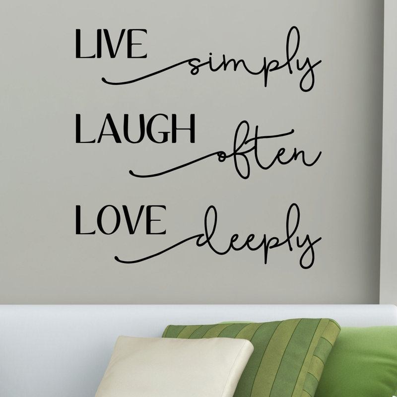 Winston Porter Tutuala Live Laugh Love Bellwethers Wall Decal Wayfair