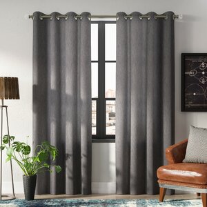 Chase Solid Blackout Thermal Grommet Curtain Panels (Set of 2)
