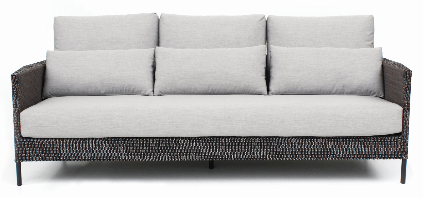 Seasonalliving Precision Indoor Outdoor 3 Seater Patio Sofa With Precision Indoor Outdoor 3 Seater Patio Sofa With Cushions