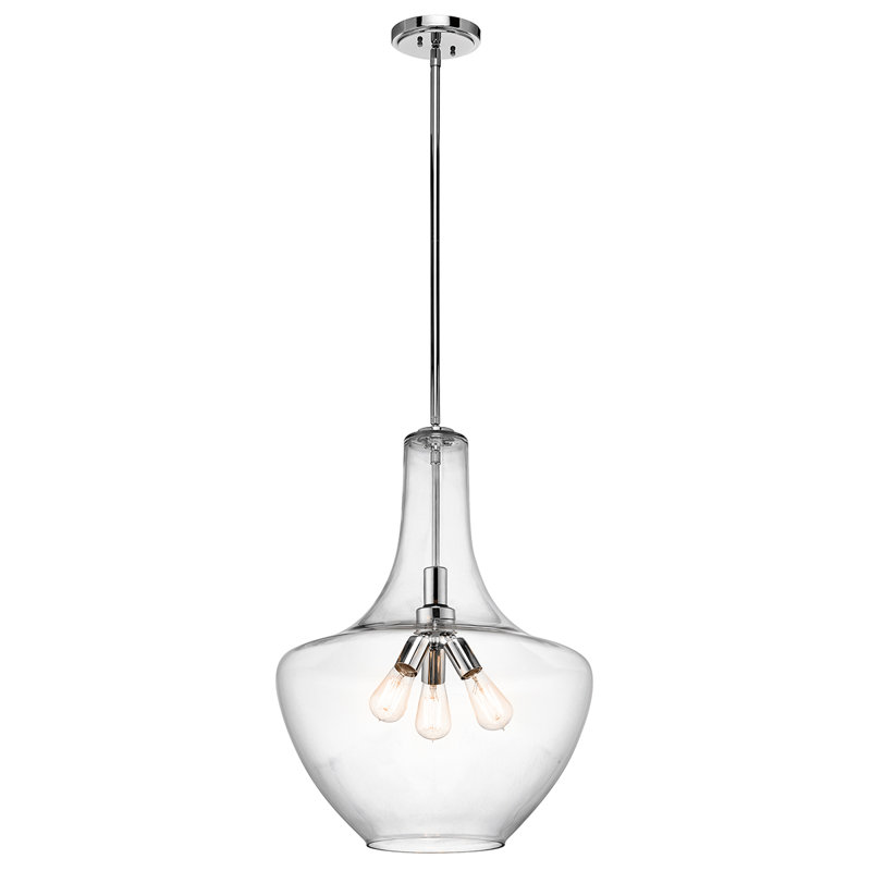 Jewell 3 Light Schoolhouse Pendant Reviews Allmodern Jewell 3 Light Schoolhouse Pendant