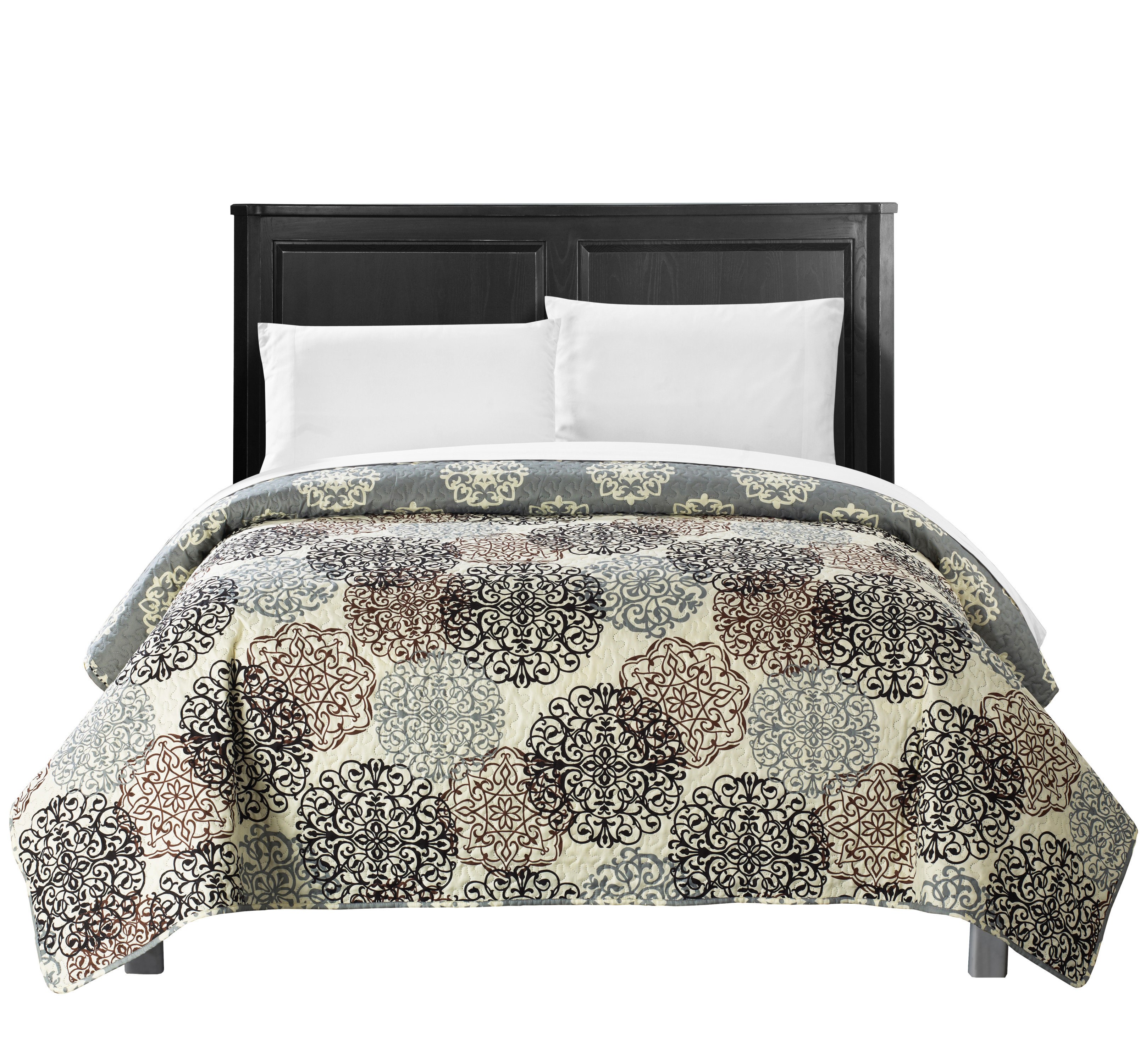 4 Piece Twin Bedding Sets Soft Microfiber Bedspread Comforter