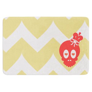 Skull II by Nick Atkinson Bath Mat