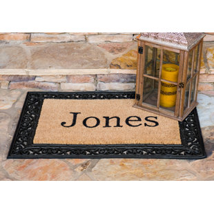 Door Mats Birch Lane Yourown Custom Rubber Welcome Doormat
