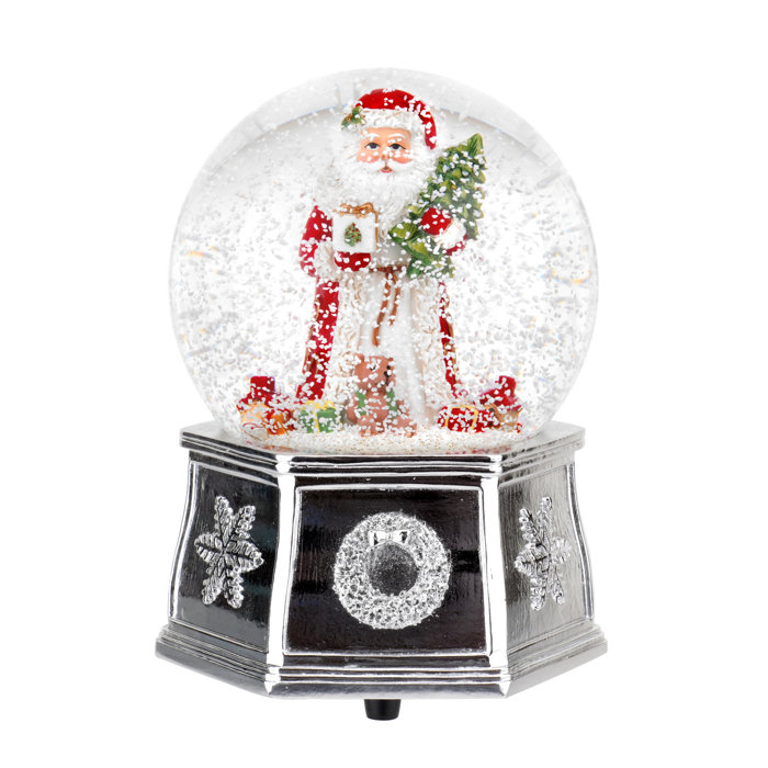 Spode Christmas Tree Santa Snow Music Globe &amp; Reviews | Wayfair