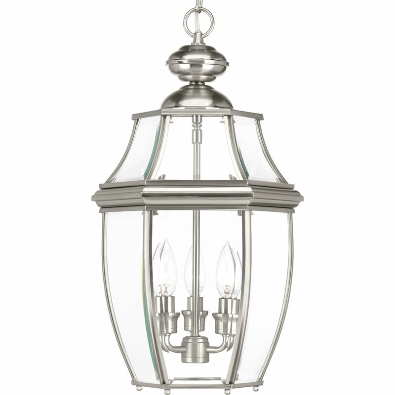 Alcott Hill Dunmore 3-Light Outdoor Hanging Lantern