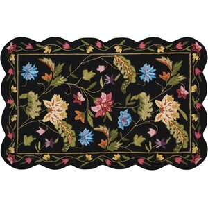 Chatelaine Hand-Tufted Black Area Rug