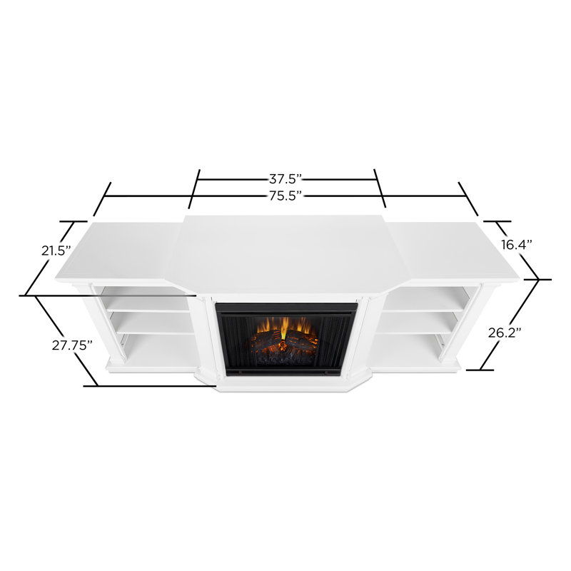 Real Flame Valmont 74" TV Stand with Fireplace & Reviews Wayfair