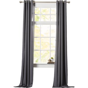 Pheobe Solid Semi-Sheer Grommet Single Curtain Panel