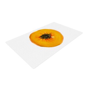Theresa Giolzetti Peach Orange/White Area Rug