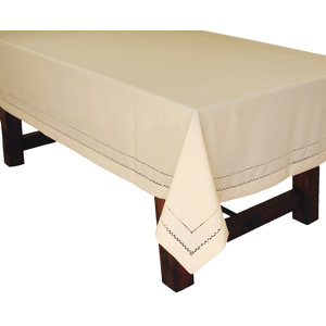 Evergreen Handmade Double Hemstitch Easy Care Tablecloth