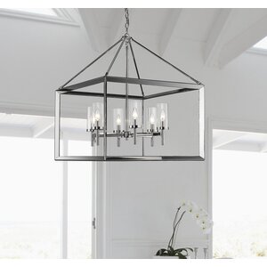 Coxsackie 6-Light Glass Shade Foyer Pendant