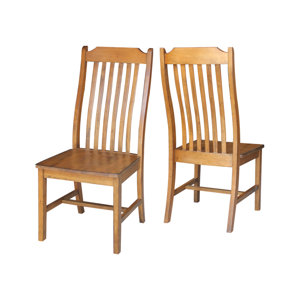 Pleasanton Solid Wood Dining Chair (Set of 2) by Loon Peak