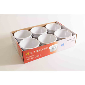 Round Melamine 2.5 Oz. Smooth Ramekin (Set of 12)