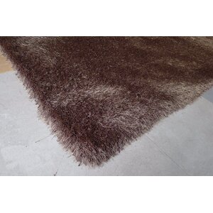Huynh Shag Hand-Tufted Brown Area Rug