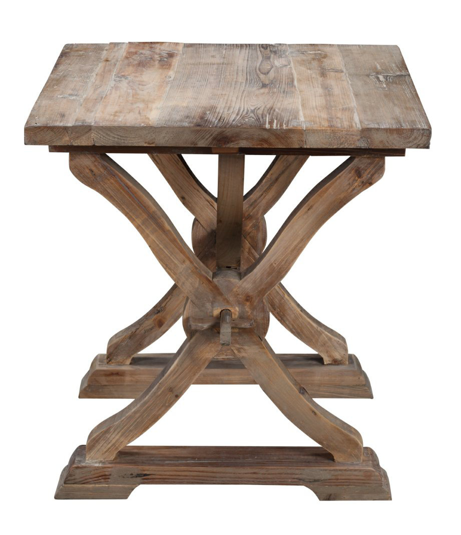 One Allium Way Canterbury Reclaimed Wood End Table Reviews Wayfair