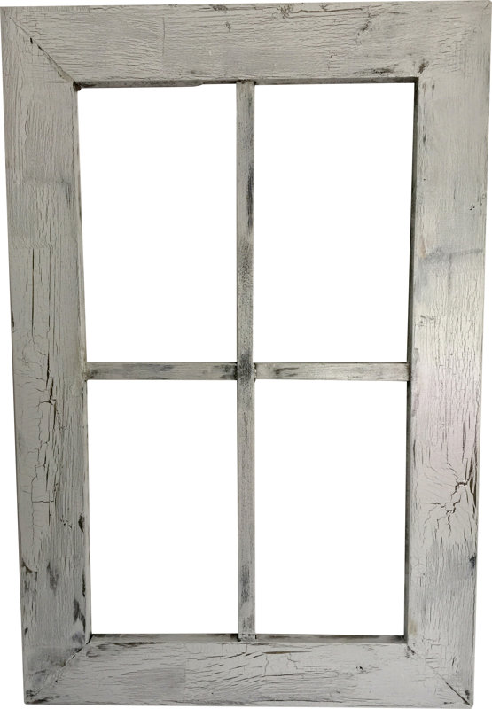Essex Hand Crafted Wood Products Rustic Wood Window Frame Wall Décor