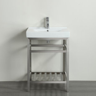 Stainless Steel Single Vanities You Ll Love Wayfair Stainless Steel Single Vanities