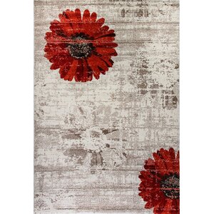 Martin Ivory/Red Area Rug