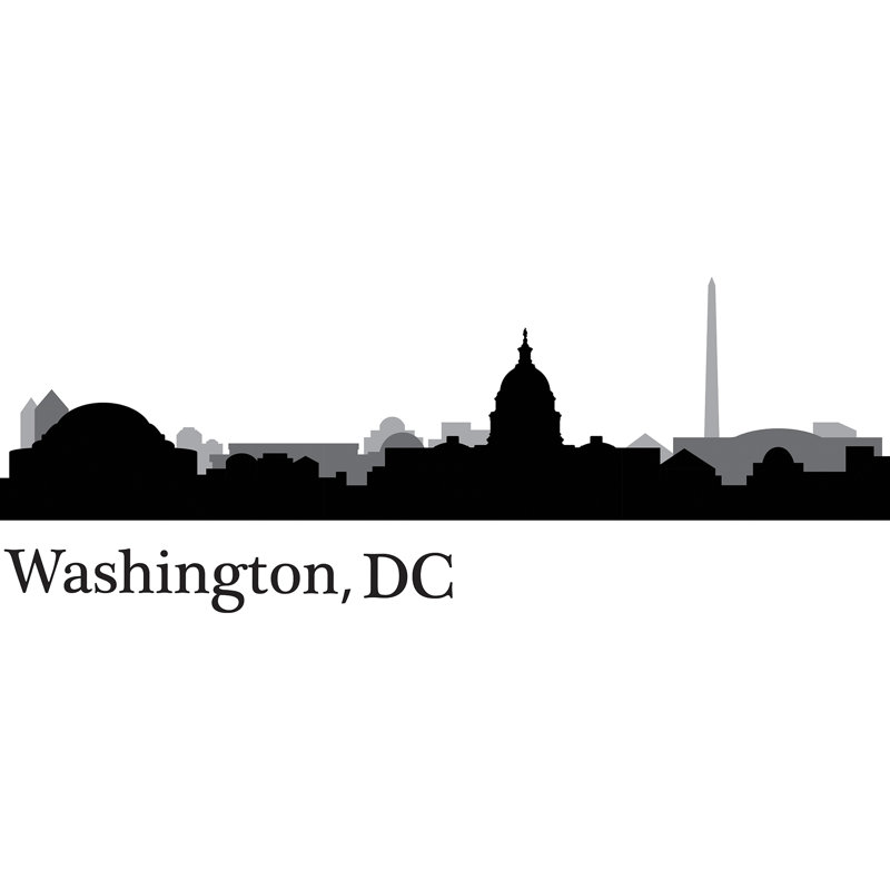 Wallpops Washington Dc Cityscape Wall Decal Wayfair Washington Dc Cityscape Wall Decal