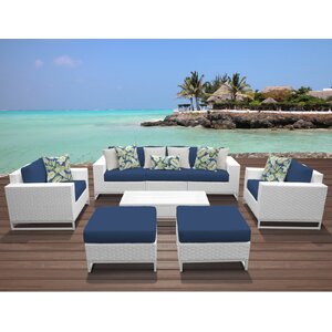 Miami 8 Piece Deep Seating Group with Cushions