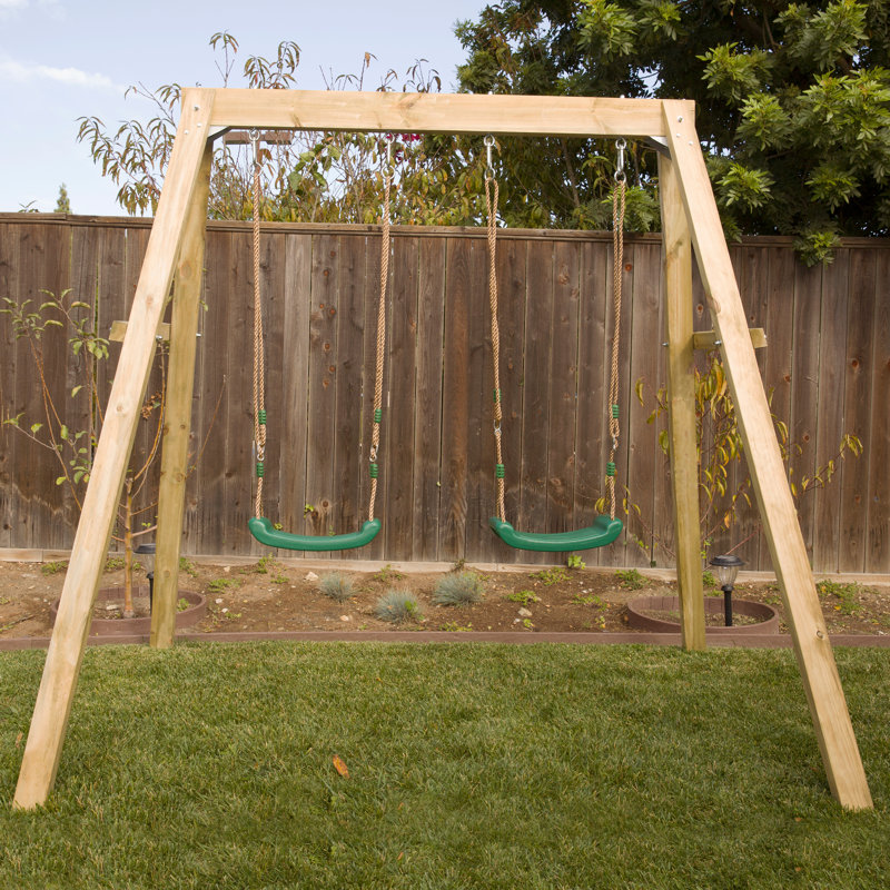 Outward Holt Double Swing Set & Reviews Wayfair