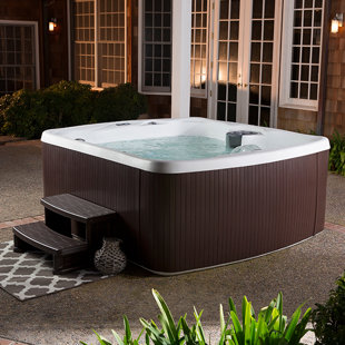 View Ls500 5 Person 23 Jet Plug and Play Hot Tub with Multi Color Led