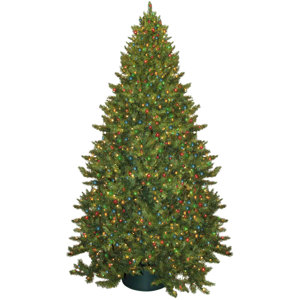 9' Montana Green Artificial Christmas Tree with 950 Multicolored Lights