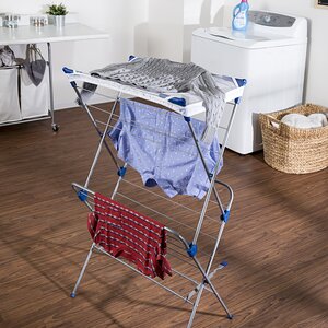 Two Tier Mesh Top Freestanding Drying Rack