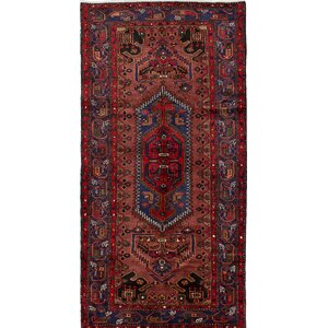 One-of-a-Kind Roth Hand-Knotted Red/Blue Area Rug