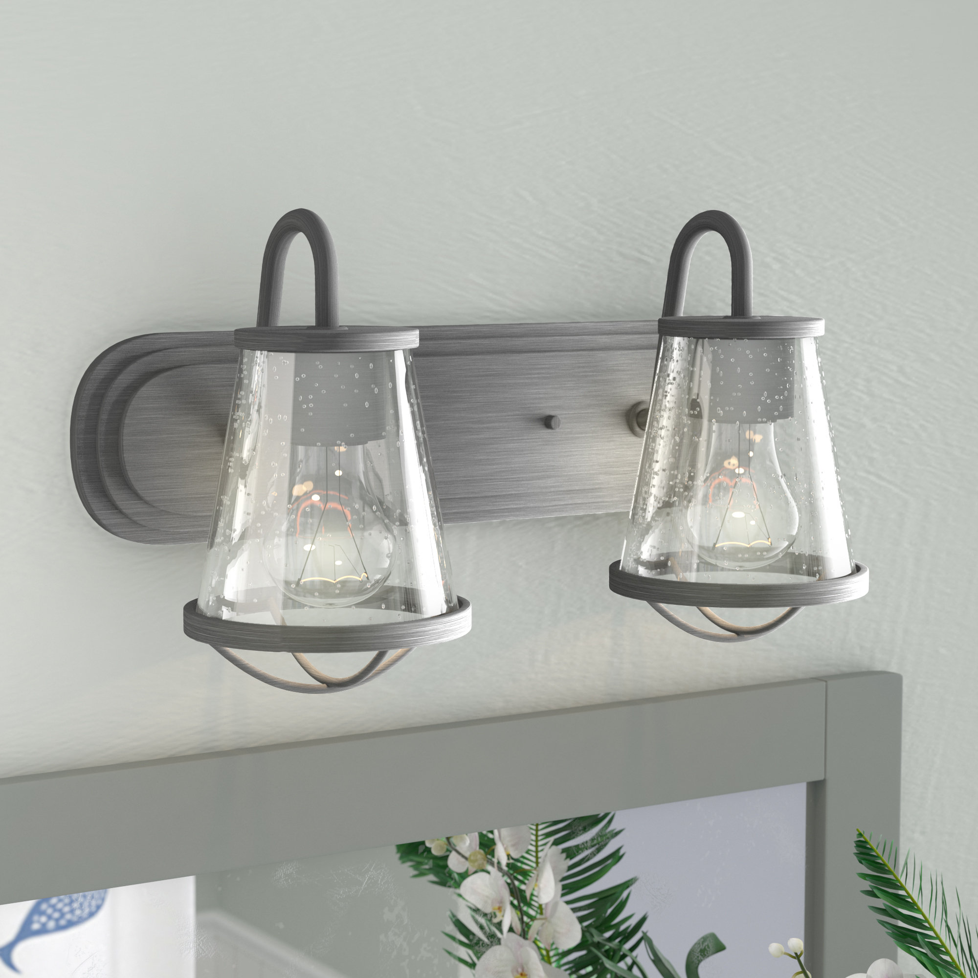 Beachcrest Home Regan 2 Light Vanity Reviews Wayfair
