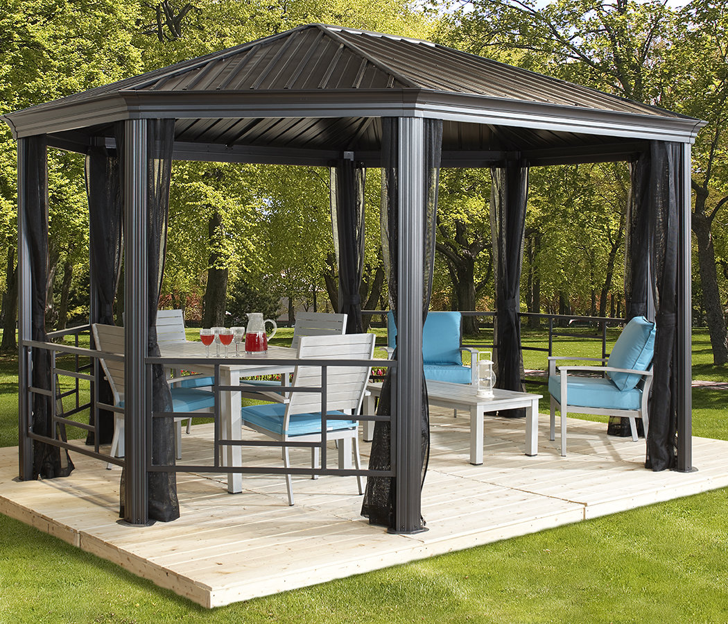 Sojag Komodo 18 Ft. W x 12 Ft. D Steel Permanent Gazebo & Reviews Wayfair