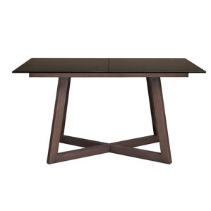 Dobbs Glass Top Extendable Dining Table by Mercury Row