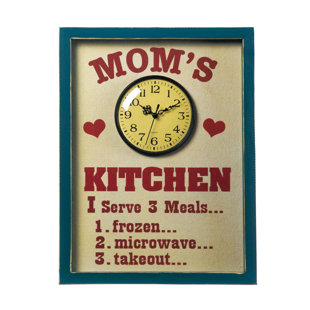 Copper Kitchen Clocks Wayfair Anupam Mom S Kitchen Wall Clock