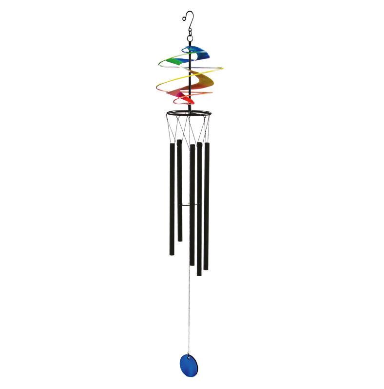 Evergreen Flag & Garden Spiraling Spinner Wind Chime Wayfair