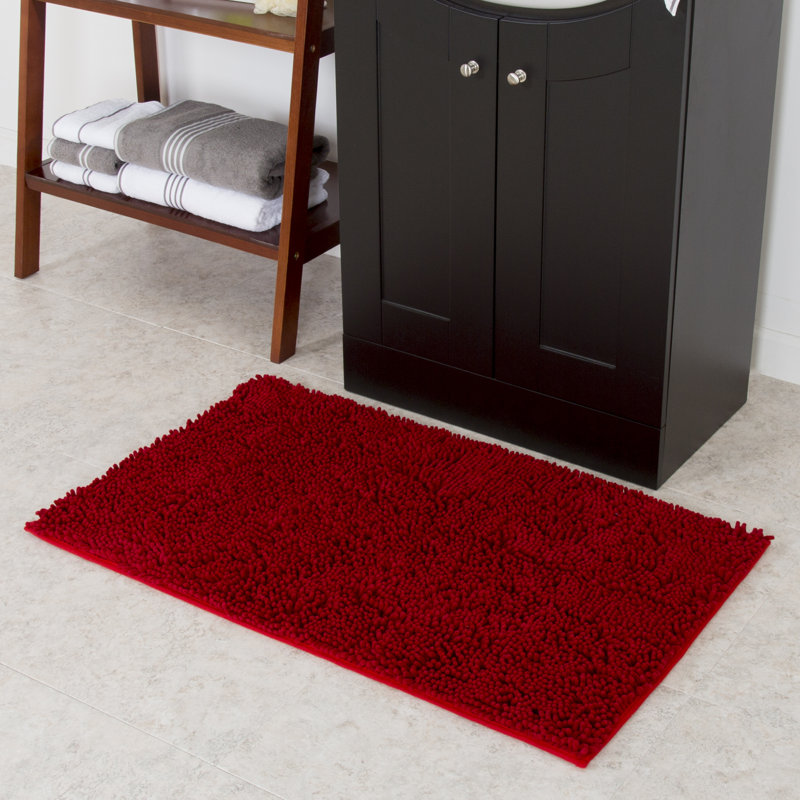 Lavish Home High Pile Burgundy Area Rug & Reviews Wayfair