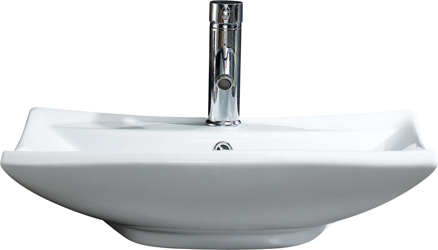 Modern Ceramic Rectangular Vessel Bathroom Sink with Overflow Modern Ceramic Rectangular Vessel Bathroom Sink with Overflow