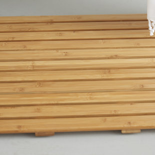 Teak Wood Bath Mat Wayfair Addilyn Natural Bamboo Wood Nonskid Bath Mat