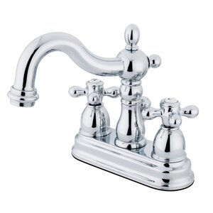 Heritage Centerset Double Handle Bathroom Faucet with Pop-Up Drain